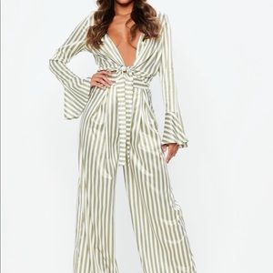 MissGuided Two Piece Striped Co Ord